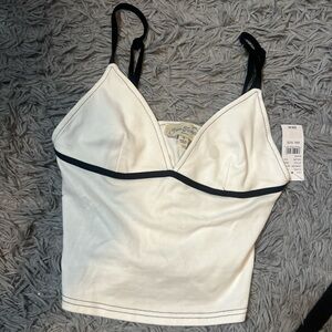 PacSun White and Black Camisole